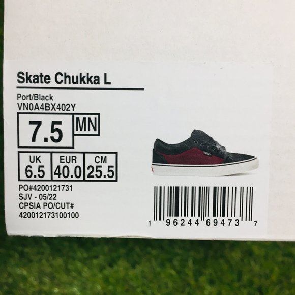 VANS, New Vans Skate Chukka Low, Men's 7.5 - Picture 7 of 7